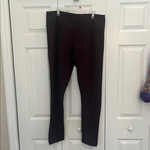 Women with Control Burgundy Straight Leg Pants No tags size xxl regular length